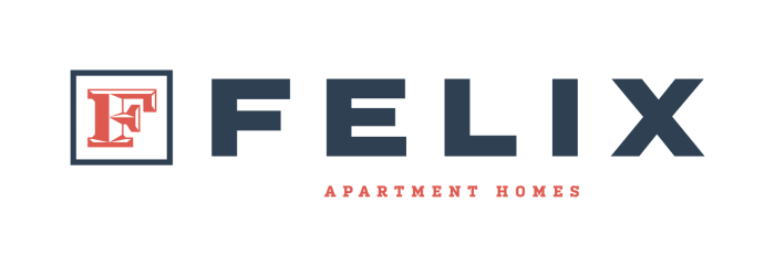 the felix apartment logo at The Felix